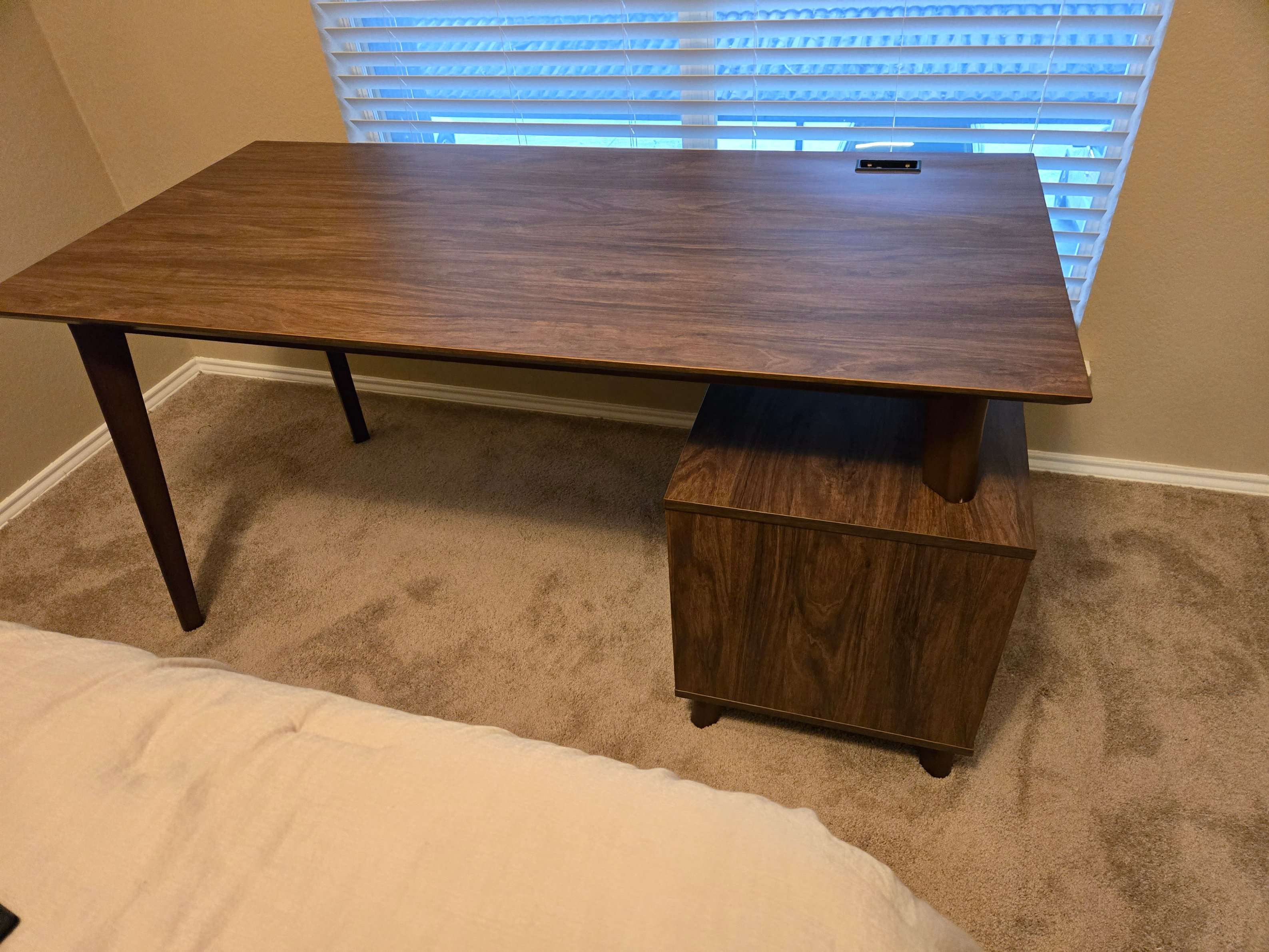 Assembled Midmod by Union & Scale 60-inch storage desk by Mount & Fix DFW