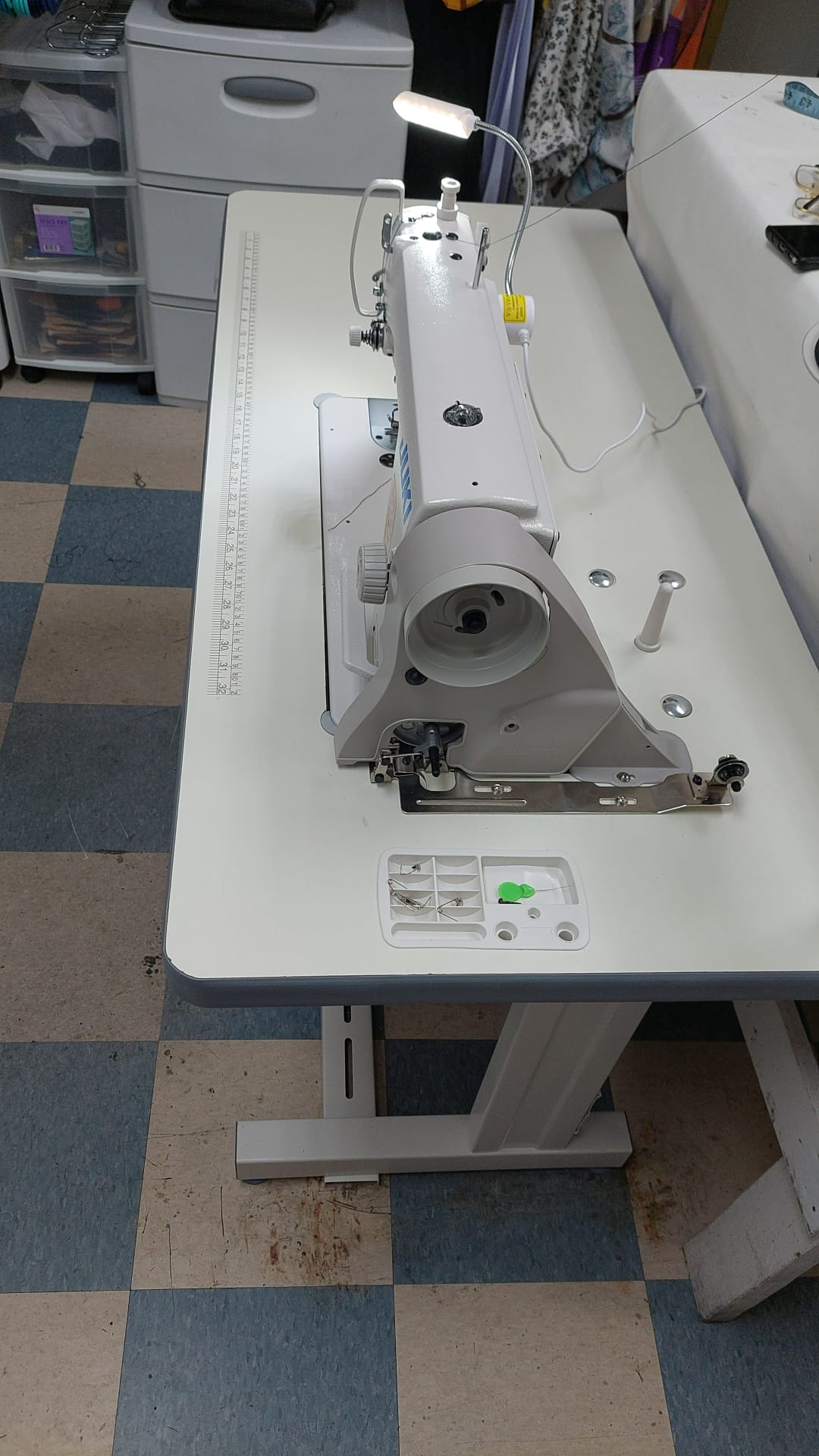 Sewing machine with thread setup by Mount & Fix technician in Dallas