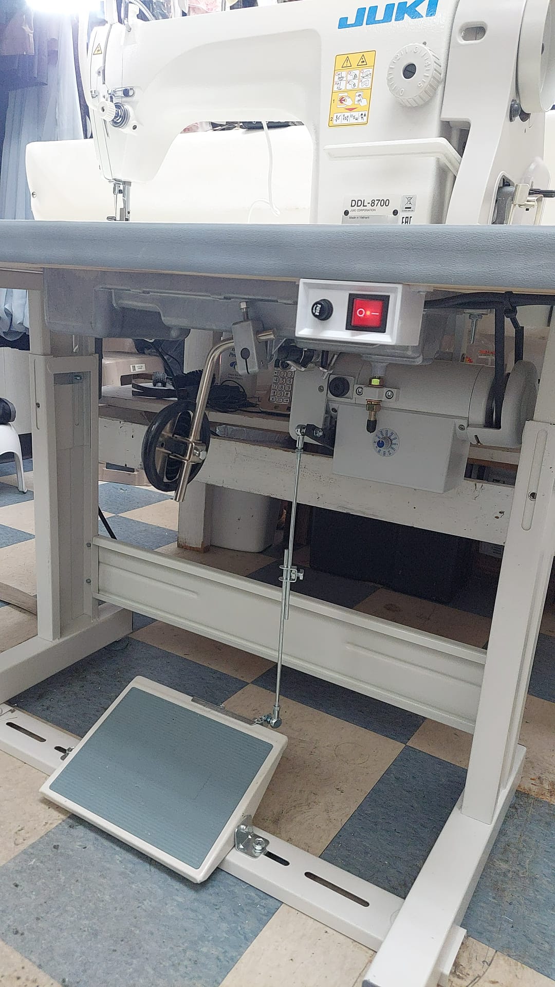 Close-up of a sewing machine needle during setup by Mount & Fix Fort Worth